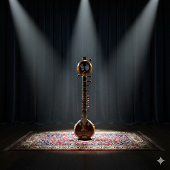 Novelika Musical Instruments Sitar STRING Sitar BINA No. 8 Dx Professional Sitar