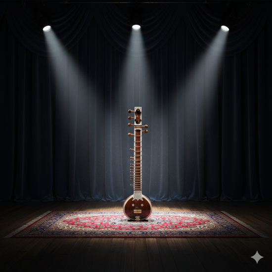 Novelika Musical Instruments Sitar STRING Sitar BINA No. 8 Dx Professional Sitar