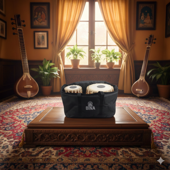 Original Bina Tabla Drum Set Basic Tabla Set Copper Bayan Professional Tabla Set ( PR756TB003 ) 