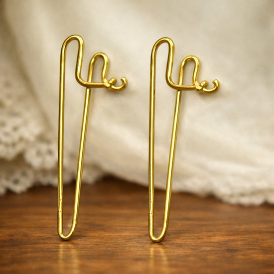 Novelika Brass Tilak Stamp (Vaishnava Tilak Mold) Tika Stamp U Shape