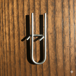 Novelika Silver Tilak Kathi/Tilak Mold (U Shape) Tilak/Tika Stamp - Pack Of 2