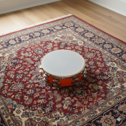 Novelika Premium Quality Tambourine Hand Percussion Musical Instrument Best Quality Tambourine -TMR003 ( PR756TMR003 )