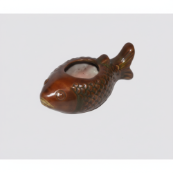 NOVELIKA -  Brass Fish-Shaped Ashtray, Likely a Vintage Piece. (Pack of 1)