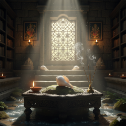 NOVELIKA-White Flower Pattern Vamavarti Shank | Intricately Engraved Loud Blowing Sacred Conch For Pooja ( Pack of 1)