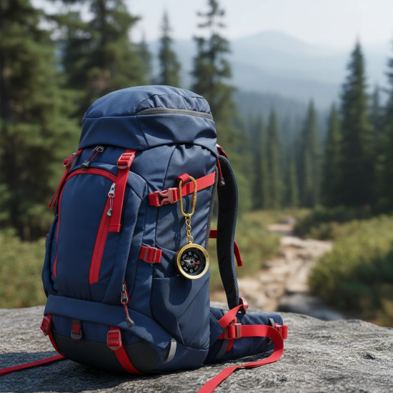 Novelika Antique Brass Ship Wheel Compass Key Ring, Key Chain, Gift Keyring, Unique Gift, Brass Keychain, Bike Keychain l Set of 1