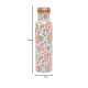 Novelika Pure Copper Designer Water Bottle | Leak Proof Protection | Ayurveda and Yoga Health Benefits (1000ml, Meena Pink Design, Pack of 1)
