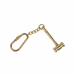 Novelika Mini Hammer Keychain – Metal Tool-Style Keyring with Carabiner Clip | Durable Decorative Key Holder for Bags, Keys & Gifts - Set of 1