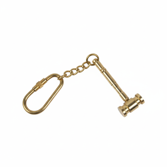 Novelika Mini Hammer Keychain – Metal Tool-Style Keyring with Carabiner Clip | Durable Decorative Key Holder for Bags, Keys & Gifts - Set of 1