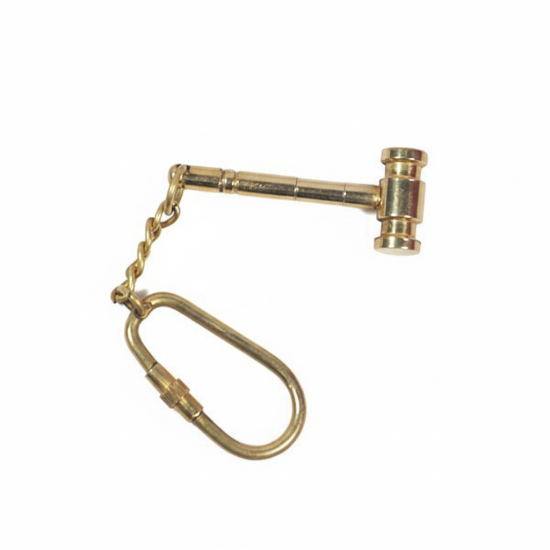 Novelika Mini Hammer Keychain – Metal Tool-Style Keyring with Carabiner Clip | Durable Decorative Key Holder for Bags, Keys & Gifts - Set of 1