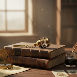 NOVELIKA - Brass  vintage-style Lantern Keychain For  Car, Bike, Scooter, Locker, Wardrobe, Home, and Office keys. Set of 1