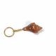 Novelika Handcrafted Natural Conch Shell Keychain with Gold-Tone Link Chain – Unique Beach-Inspired Accessory & Tropical Gift- Set of 1