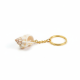 Novelika Seashell Keychain with Gold-Tone Chain – Nautical Beach Bag Charm & Summer Souvenir Accessory Set of 1