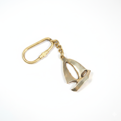 NOVELIKA - Brass Keychain in the Shape of a Ship's Propeller (Set of 1 )