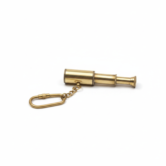 Novelika Vintage Brass Telescope Keychain a Popular Decorative and Functional Accessory. ( Pack of 1 )