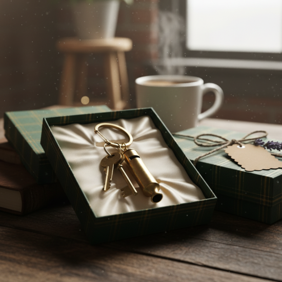 Brass Key Rings For Bag, Bike, Key Multi Purpose Keychain For Home And Gifting Item (Brass Vintage whistle keychain) (Set of 1)