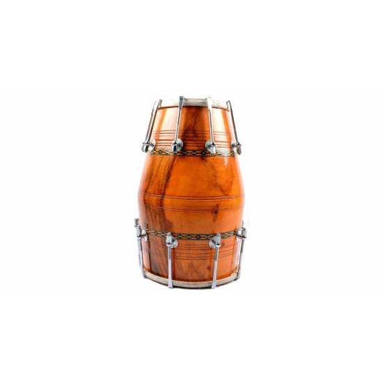 Novelika Indian Professional Musical Dholak Made of seasoned wood Best Quality Dholak ( PR756DH005 )