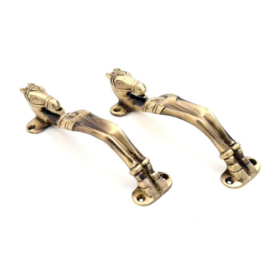 Novelika Brass Door Handle Horse Door Handle Pair Home Decor Home Improvement Novelika Brass Door Handle Horse Door Handle Pair Home Decor Home Improvement