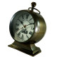 Novelika Brass Railway Clock 7 Inch Dial Victoria Station Table Clock with hanging Lid