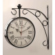Railway Clock 8 "Dial Victoria Antique White London Double Side Clock
