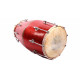Novelika Professional Red Color Musical Dholak Made of seasoned wood Best Quality Dholak No. 37 ( PR756DH007 ) 