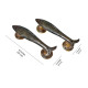Novelika Brass Door Brass Fish Design Brass Door Handle Pair Home Decor Home Improvement