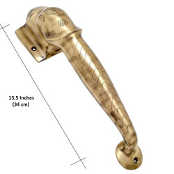 Novelika Brass Door Handle Elephant Design Door Handle Home Decor Home Improvement