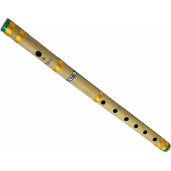 Novelika Bamboo Flute G Key 7 Holes Indian Musical instrument Mens Women Kids Size- 17inch ( PR756FL003 )  Novelika Bamboo Flute G Key 7 Holes Indian Musical instrument Mens Women Kids Size- 17inch ( PR756FL003 )