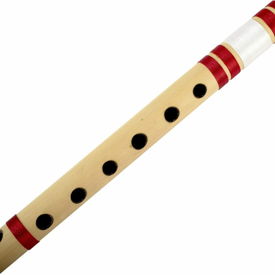 Novelika 14 Inch Authentic Indian Wooden Bamboo Flute in 'B' tune ( PR756FL006 )