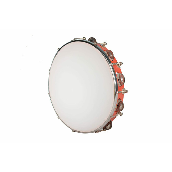 Novelika Tambourine Hand Percussion Musical Instrument Best Quality Tambourine -TMR004 ( PR756TMR004 ) 