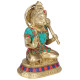 Novelika Brass Bajrangbali Sankat Mochan Hanuman JI Statue Bhagwan Murti for Home Office Entrance Temple Mandir Decoration Pooja Gift 