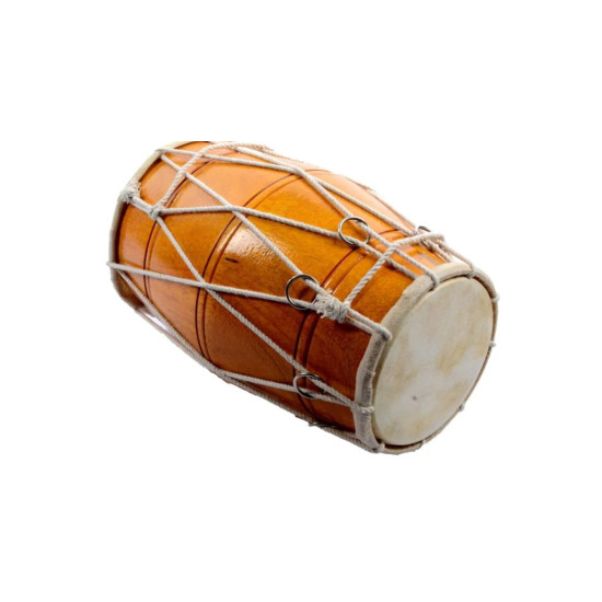 Novelika Professional Musical Mini Dholak Made of seasoned wood Best Quality Dholak No. 39 Mini (PR756DH009 )