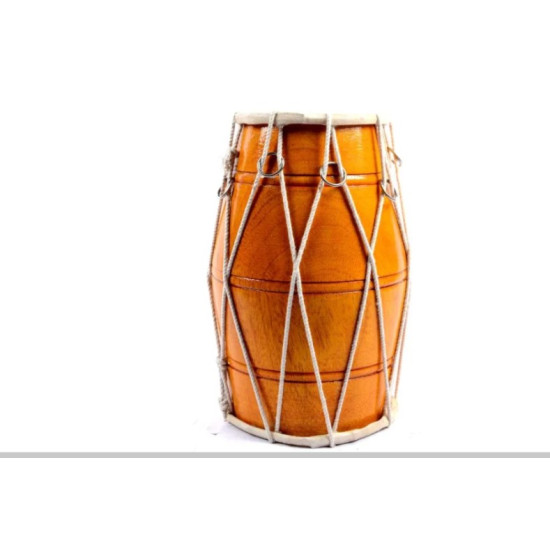 Novelika Professional Musical Mini Dholak Made of seasoned wood Best Quality Dholak No. 39 Mini (PR756DH009 )