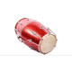 Novelika Professional Red Color Musical Dholak Made of seasoned wood Best Quality Dholak No. 37 ( PR756DH007 ) 