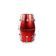Novelika Professional Red Color Musical Dholak Made of seasoned wood Best Quality Dholak No. 37 ( PR756DH007 ) 