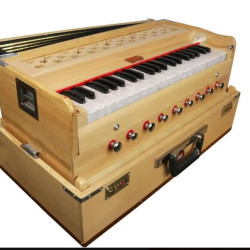 Novelika Professional Bina Portable Harmonium No 17 Deluxe with Coupler Best Quality ( PR756009 ) 