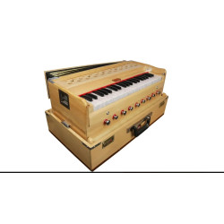 Novelika Professional Bina Portable Harmonium No 17 Deluxe with Coupler Best Quality ( PR756009 ) 