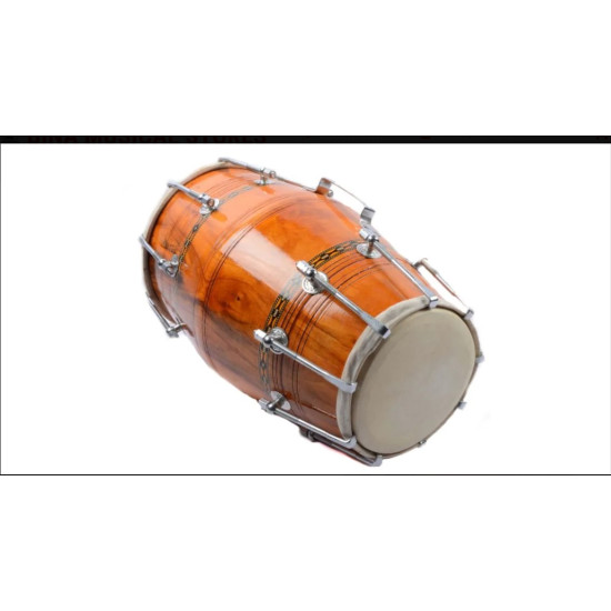 Novelika Indian Professional Musical Dholak Made of seasoned wood Best Quality Dholak ( PR756DH005 )