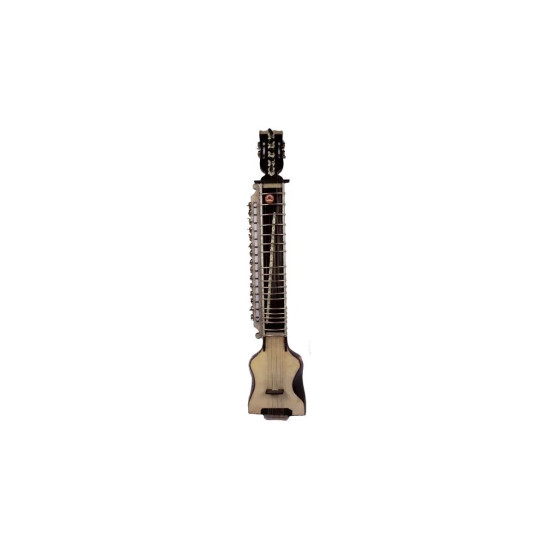 Novelika Professional Quality Dilruba Indian Classical Musical Dry Tune Wood Dilruba Kolkata Made With Fiber Box, Bow, Roasin