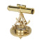 Novelika Brass Telescopic Alidade with Base Compass Surveying Theodolite Marine Home/Office Table Decor,Antique Survey Transit Telescope Instrument,Vintage Decor Gift set of 1