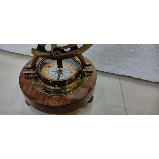 Novelika Vintage Brass Theodolite Alidade Telescope Compass Marine Item 7 * 8 Inches set of 1