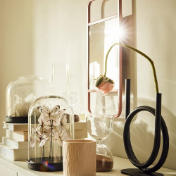 Novelika Decorative Hourglass, 15 cm, Clear Glass with Sand Timer set of 1