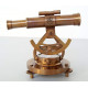 Novelika Alidade Telescope Compass Navigation Instrument Surface Level & Magnetic Compass with Working Telescope- Marine Decor Height-6" (Antique Brass) set of 1